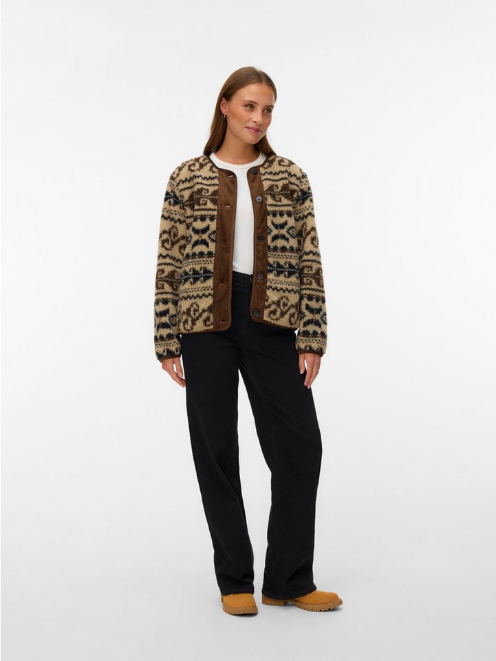 Vero Moda Fleecejacke VMLINDAU SHORT JACKET Polyester – Bild 4 von 5