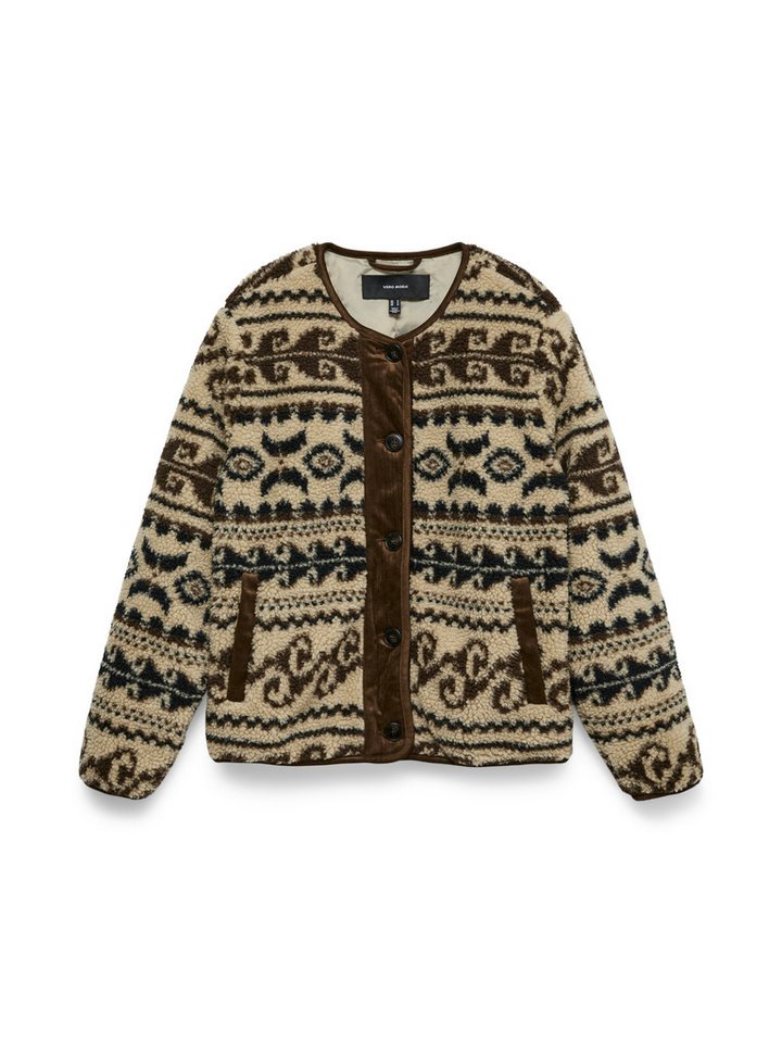 Vero Moda Fleecejacke VMLINDAU SHORT JACKET Polyester – Bild 5 von 5