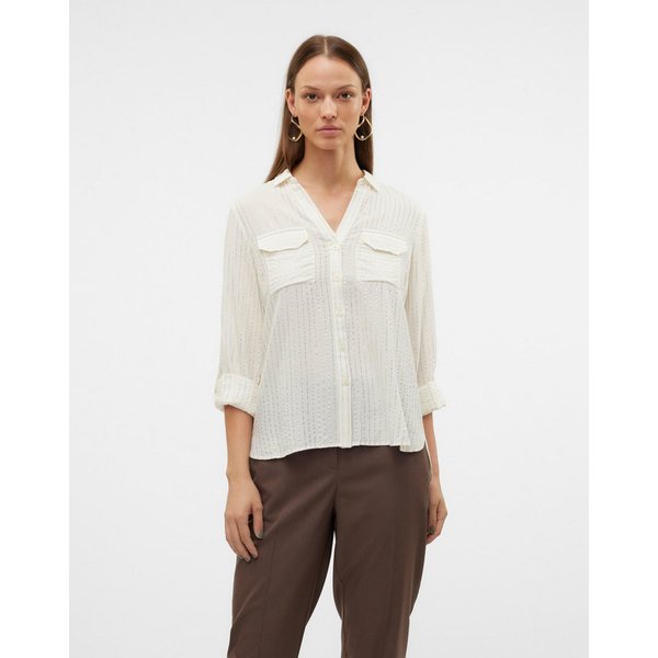 Vero Moda Hemdbluse VMBUMPY LS GLITTER SHIRT WVN GA NOOS Viskosemischung, regular fit