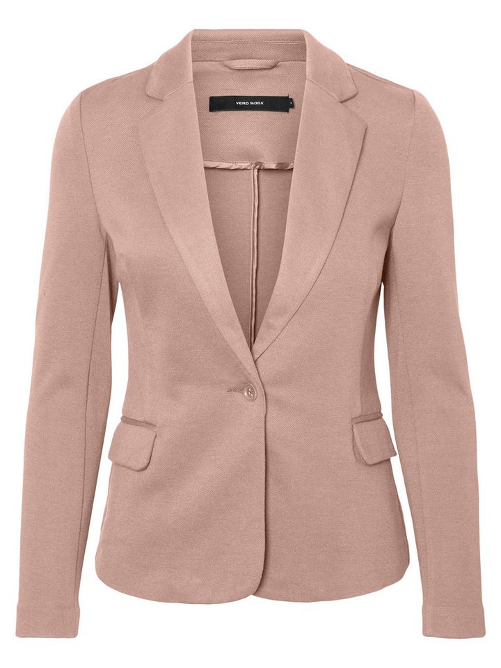 Vero Moda Jerseyblazer VMJULIANE, figurbetonter Schnitt, 1-Knopf Verschluss Materialmix, ungefüttert, regular fit – Bild 5 von 5