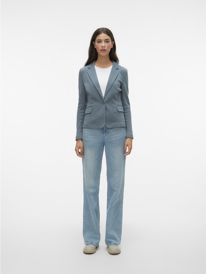 Vero Moda Jerseyblazer VMJULIANE, figurbetonter Schnitt, 1-Knopf Verschluss Materialmix, ungefüttert, regular fit – Bild 5 von 5