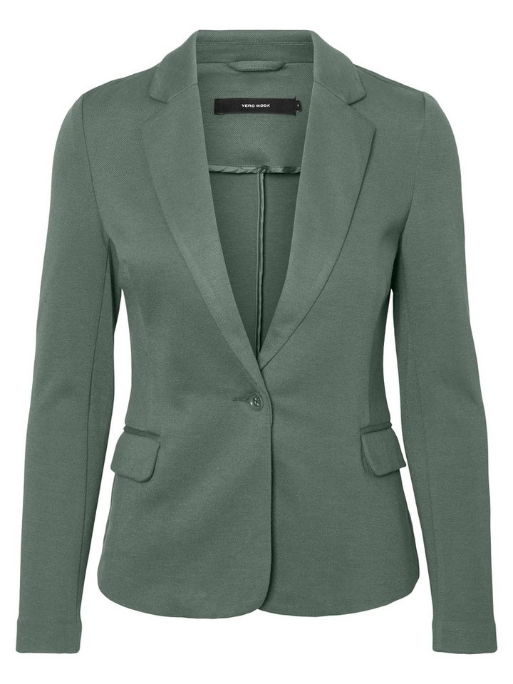 Vero Moda Jerseyblazer VMJULIANE, figurbetonter Schnitt, 1-Knopf Verschluss Materialmix, ungefüttert, regular fit – Bild 5 von 5