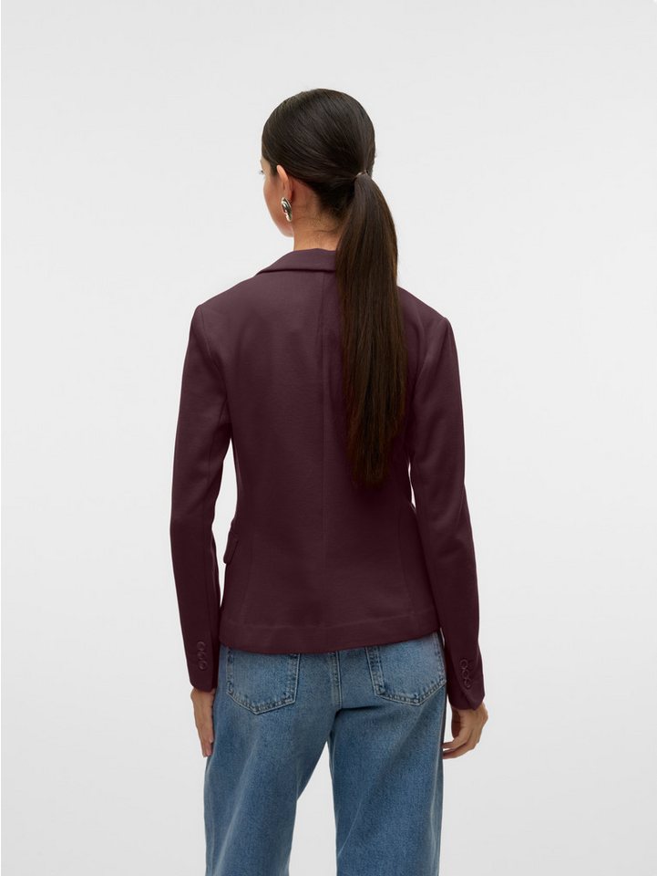 Vero Moda Jerseyblazer VMJULIANE, figurbetonter Schnitt, 1-Knopf Verschluss Materialmix, ungefüttert, regular fit – Bild 3 von 5