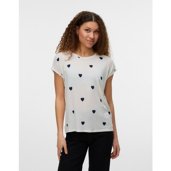 Vero Moda Kurzarmshirt VMAVA SS TOP MULTI AOP NOOS Materialmix, regular fit