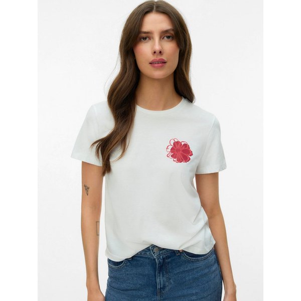Vero Moda Kurzarmshirt VMVANJA SS TOP BOX JRS Baumwolle