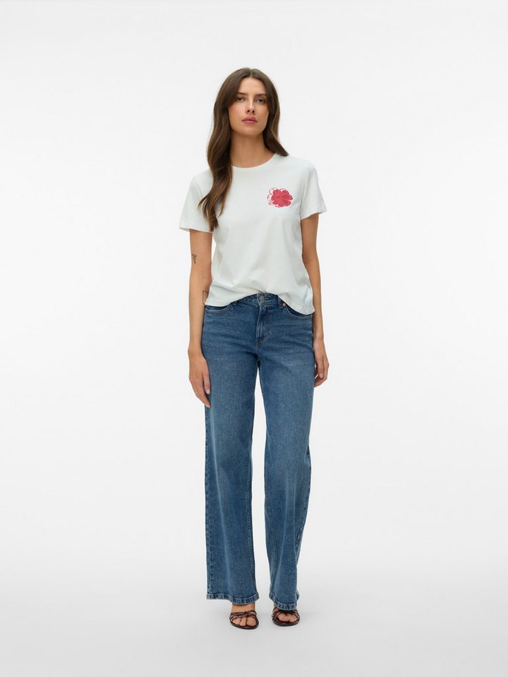Vero Moda Kurzarmshirt VMVANJA SS TOP BOX JRS Baumwolle – Bild 4 von 5