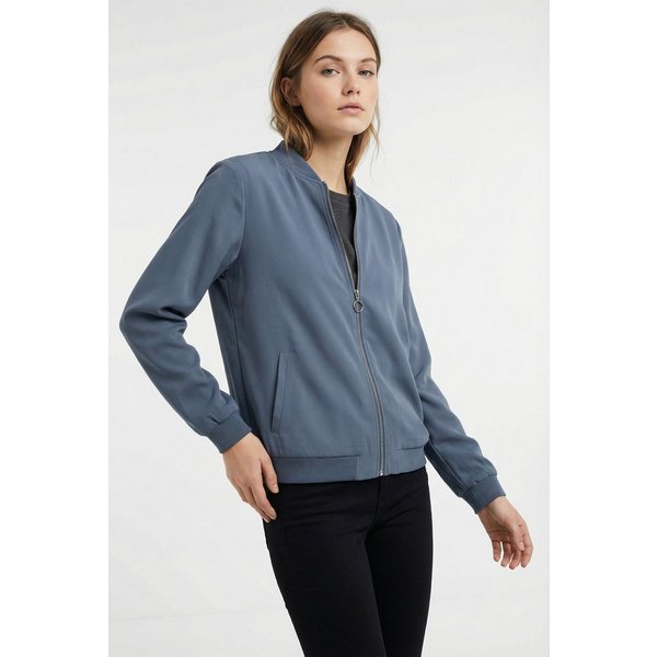 Vero Moda Kurzjacke VMCONNY, leichte Jacke für den Übergang seitliche Eingrifftaschen, Rippbündchen
