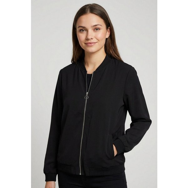 Vero Moda Kurzjacke VMCONNY, leichte Jacke für den Übergang seitliche Eingrifftaschen, Rippbündchen