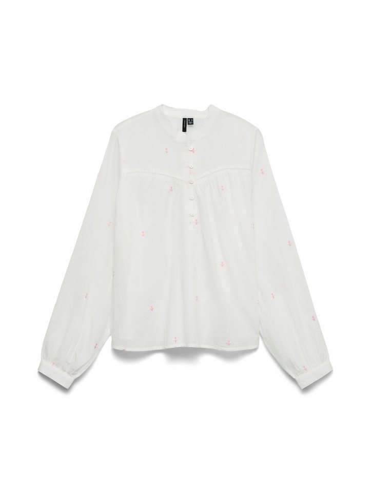 Vero Moda Langarmbluse VMIRIS LS TOP NOOS Baumwolle, allover bestickt – Bild 5 von 5