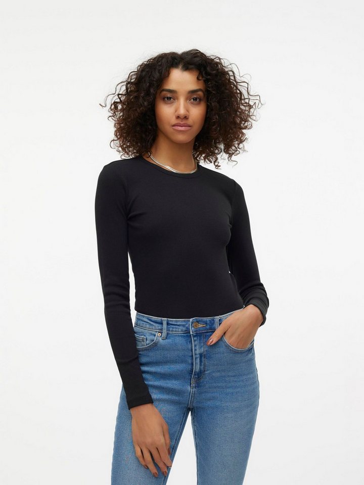Vero Moda Langarmshirt VMChloe (1-tlg) Plain/ohne Details – Bild 2 von 5
