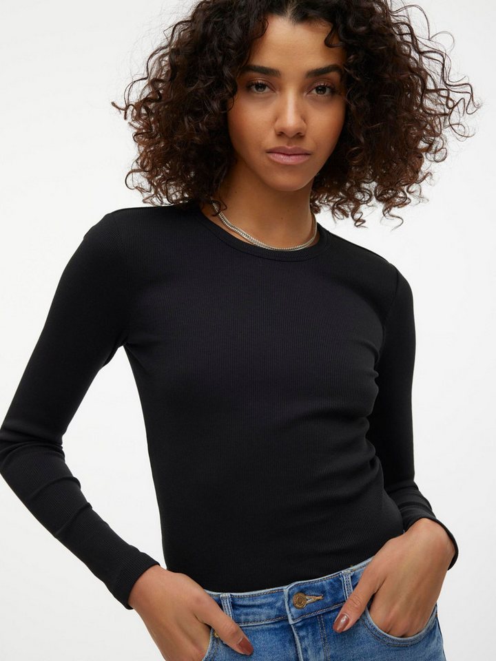 Vero Moda Langarmshirt VMChloe (1-tlg) Plain/ohne Details – Bild 5 von 5