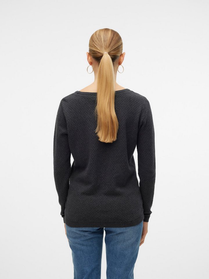 Vero Moda Rundhalspullover VMCARE STRUCTURE LS O-NECK BLOUSE aus Baumwolle – Bild 5 von 5