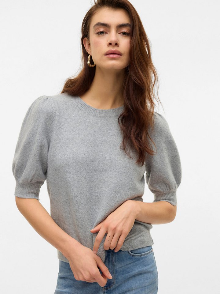 Vero Moda Rundhalspullover VMDOFFY 2/4 O-NECK PULLOVER GA NOOS Materialmix, regular fit – Bild 2 von 5