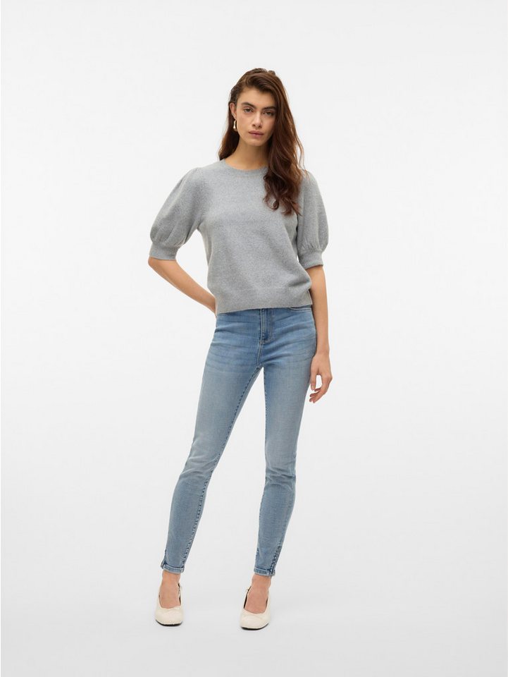 Vero Moda Rundhalspullover VMDOFFY 2/4 O-NECK PULLOVER GA NOOS Materialmix, regular fit – Bild 5 von 5