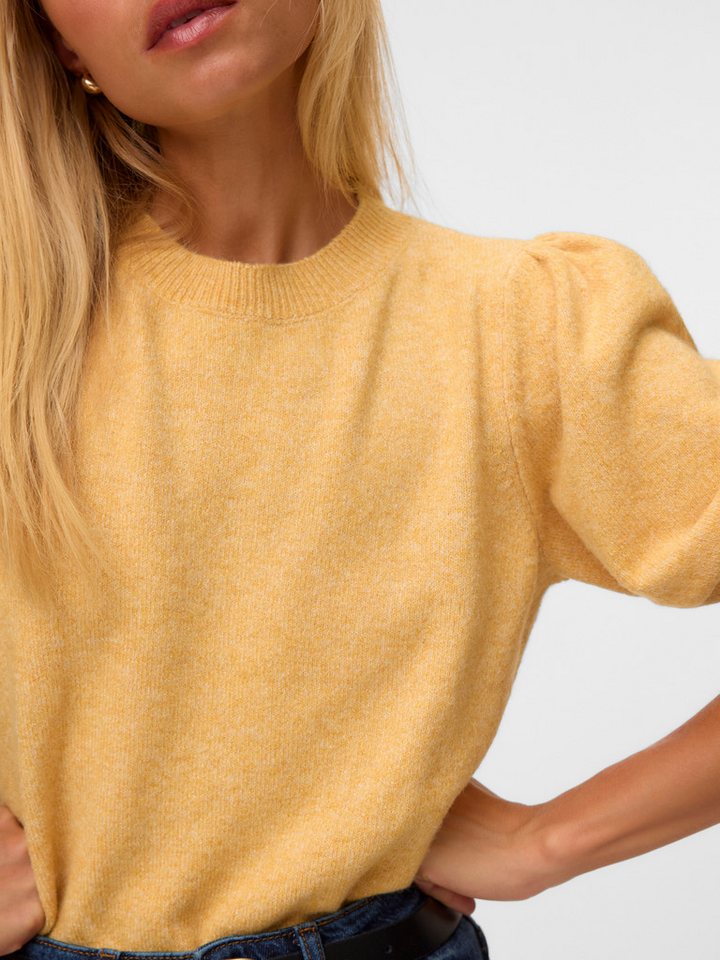 Vero Moda Rundhalspullover VMDOFFY 2/4 O-NECK PULLOVER GA NOOS Materialmix, regular fit – Bild 3 von 5