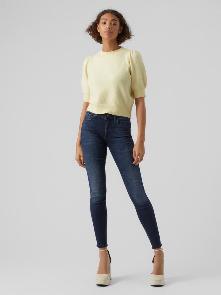 Vero Moda Rundhalspullover VMDOFFY 2/4 O-NECK PULLOVER GA NOOS Materialmix, regular fit – Bild 3 von 5