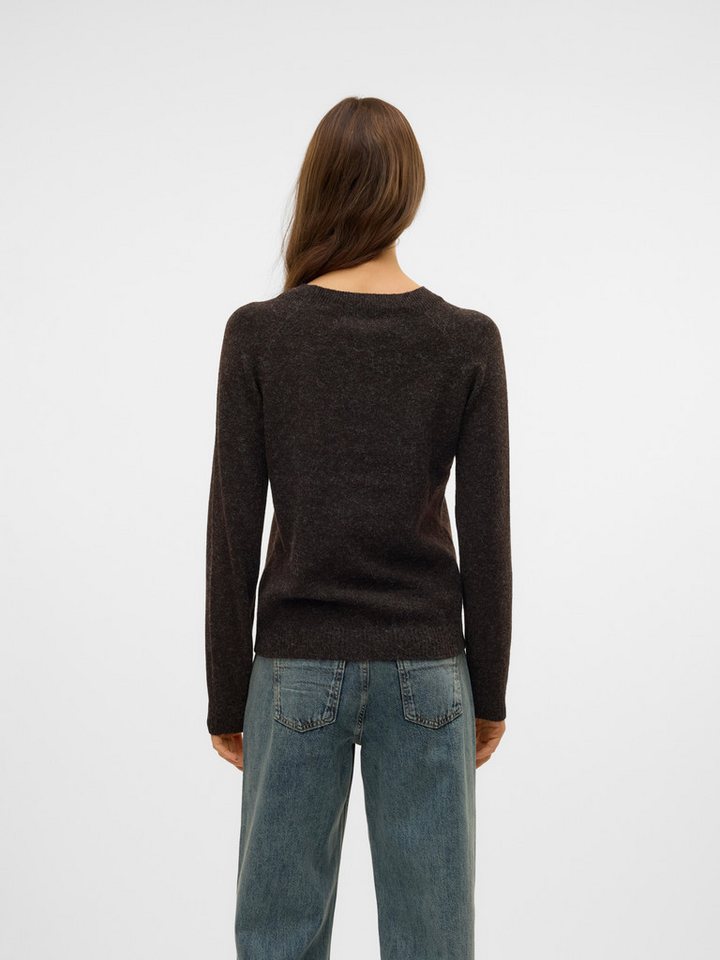 Vero Moda Rundhalspullover VMDOFFY LS O-NECK BLOUSE GA NOOS Materialmix, regular fit – Bild 2 von 5