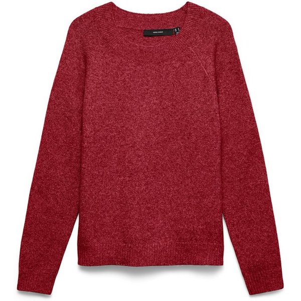 Vero Moda Rundhalspullover VMDOFFY LS O-NECK BLOUSE GA NOOS Materialmix, regular fit