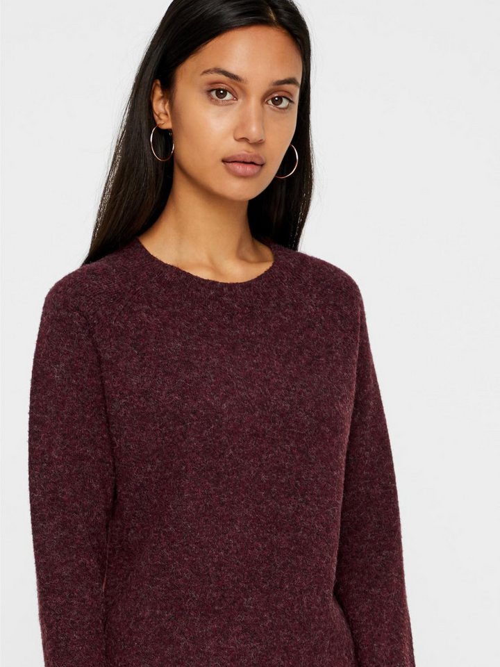 Vero Moda Rundhalspullover VMDOFFY LS O-NECK BLOUSE GA NOOS Materialmix, regular fit – Bild 2 von 5