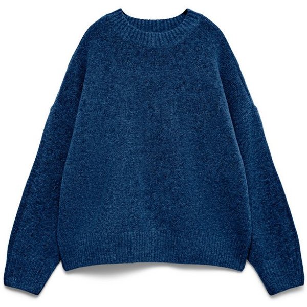 Vero Moda Strickpullover VMBOOM LS O-NECK PULLOVER GA NOOS Materialmix, loose fit
