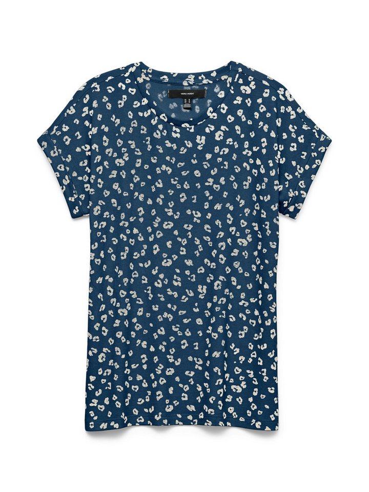 Vero Moda Strickpullover VMBRIANNAMIX SS O-NECK PULLOVER BOO mit Animal-Print – Bild 2 von 2