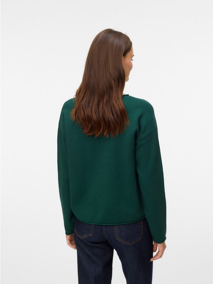 Vero Moda Strickpullover VMGOLD ROLL LS O-NECK PULLOVER GA Viskosemischung, regular fit – Bild 3 von 5