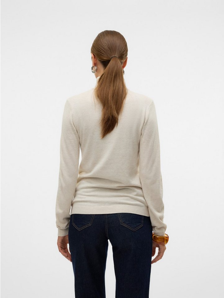 Vero Moda Strickpullover VMIRIS LS ROLLNECK PULLOVER GA NOOS Materialmix mit Wolle, slim fit – Bild 3 von 5