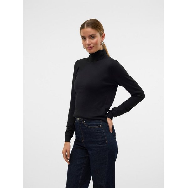 Vero Moda Strickpullover VMIRIS LS ROLLNECK PULLOVER GA NOOS Materialmix mit Wolle, slim fit