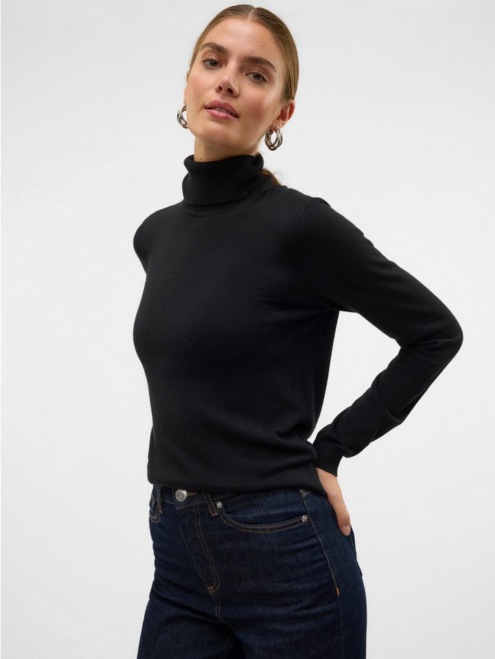 Vero Moda Strickpullover VMIRIS LS ROLLNECK PULLOVER GA NOOS Materialmix mit Wolle, slim fit – Bild 2 von 5