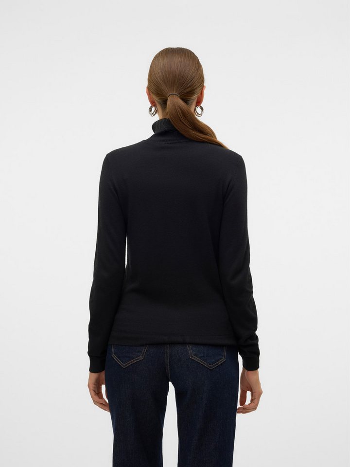 Vero Moda Strickpullover VMIRIS LS ROLLNECK PULLOVER GA NOOS Materialmix mit Wolle, slim fit – Bild 3 von 5