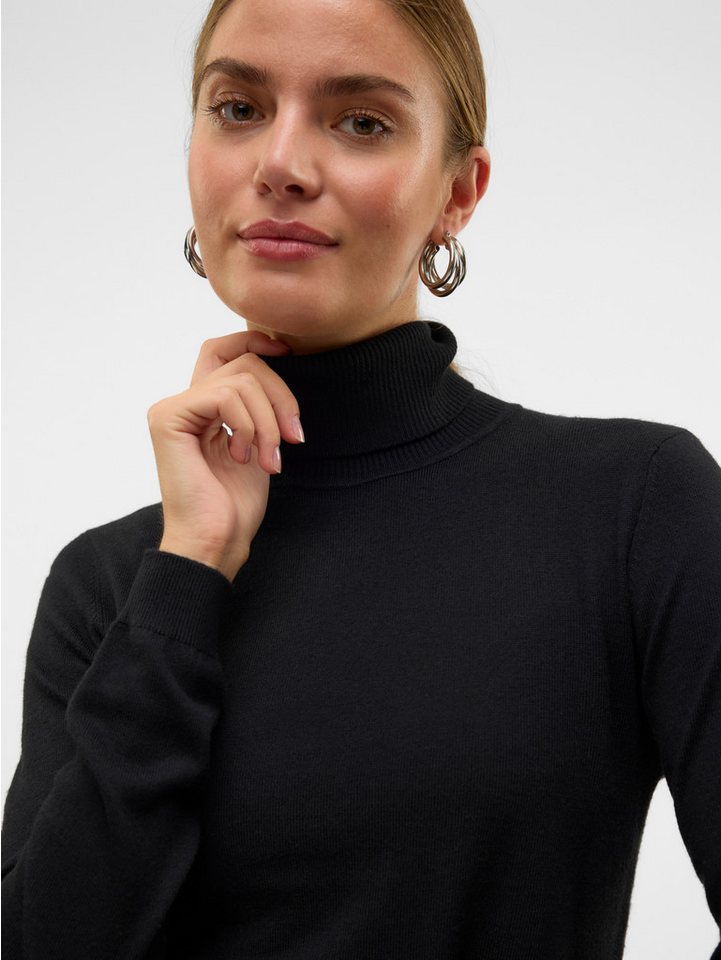 Vero Moda Strickpullover VMIRIS LS ROLLNECK PULLOVER GA NOOS Materialmix mit Wolle, slim fit – Bild 4 von 5
