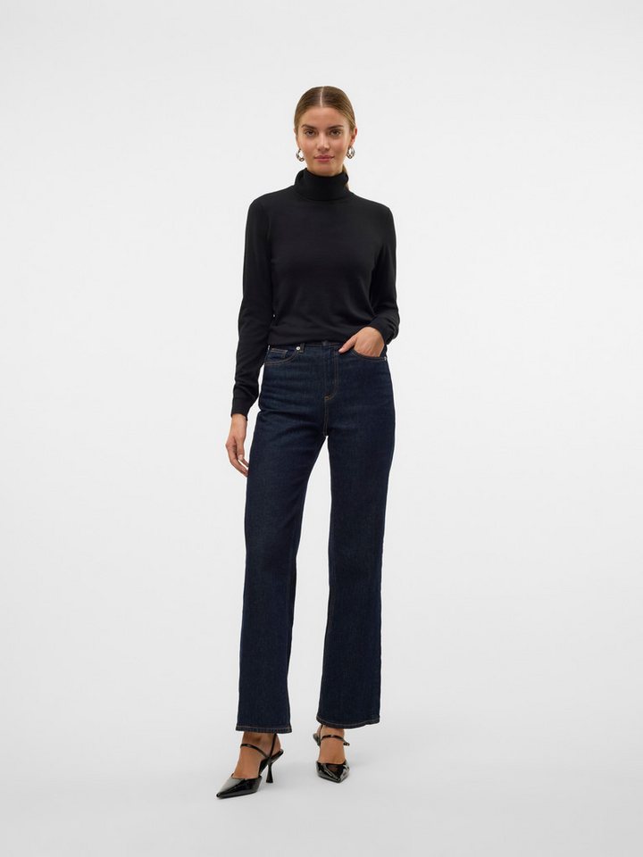 Vero Moda Strickpullover VMIRIS LS ROLLNECK PULLOVER GA NOOS Materialmix mit Wolle, slim fit – Bild 5 von 5