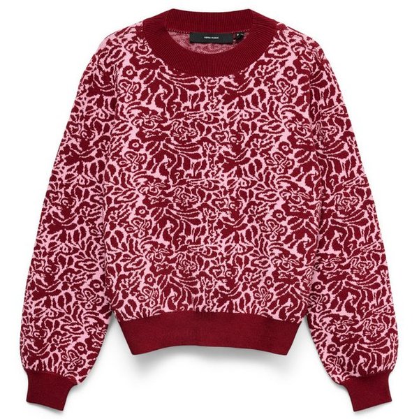 Vero Moda Strickpullover VMNANCY LS O-NECK PULLOVER BOO Viskosemischung, regular fit