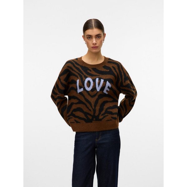 Vero Moda Strickpullover VMNEWKAI LS O-NECK PULLOVER BOO