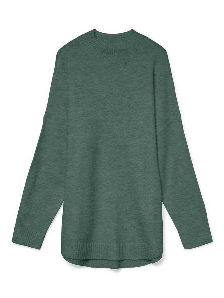 Vero Moda Strickpullover VMPLAZA LS HIGHNECK LONG PULLOVER GA BOO Materialmix, loose fit – Bild 4 von 5