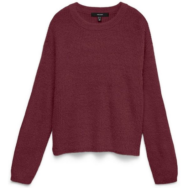 Vero Moda Strickpullover VMPUFF LS O-NECK PULLOVER BOO Materialmix