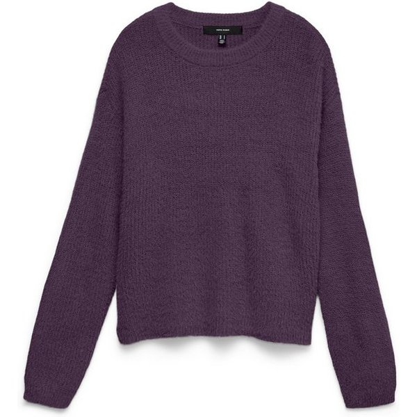 Vero Moda Strickpullover VMPUFF LS O-NECK PULLOVER BOO Materialmix