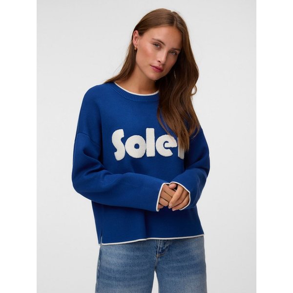 Vero Moda Strickpullover VMWILLOW FULLNEEDLE LS O-NECK PULLOVER Viskosemischung, regular fit