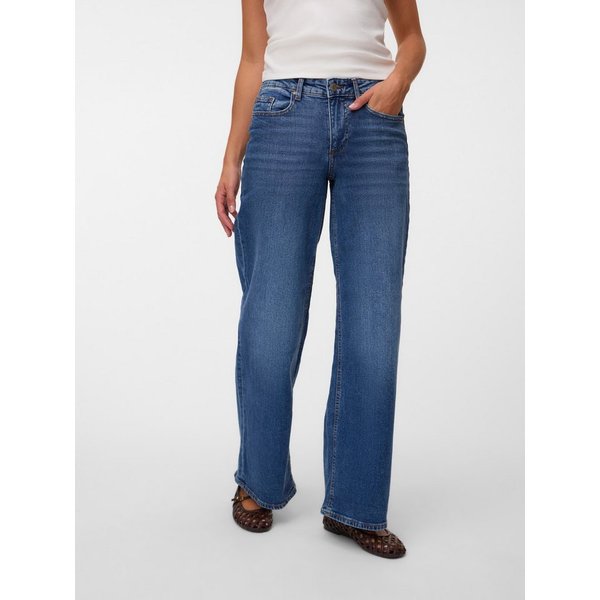 Vero Moda Weite Jeans VMSANDIE-STRETCH MR WIDE JNS RA3087 NOOS Baumwollmischung, wide fit, mid rise