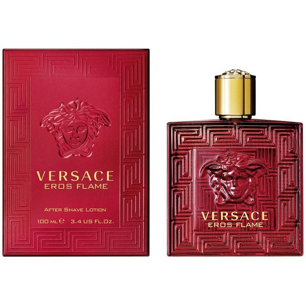 Versace After Shave Lotion Eros Flame Männer, VERSACE, Herren, nach der Rasur