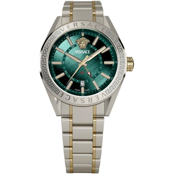 Versace Schweizer Uhr V-CODE GMT VEAFA0524, Mit Echtheitskarte und CLG Sicherheitsnummer