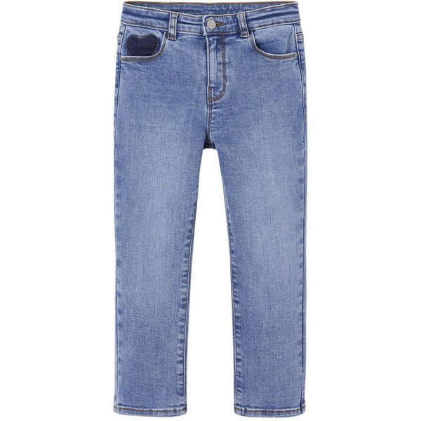vertbaudet 7/8-Caprijeans Mädchen Slim-Jeans, Hüftweite COMFORT