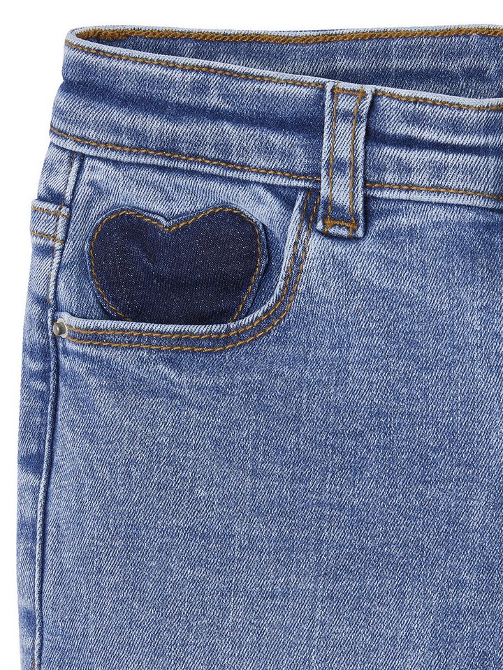 vertbaudet 7/8-Caprijeans Mädchen Slim-Jeans, Hüftweite COMFORT – Bild 4 von 5