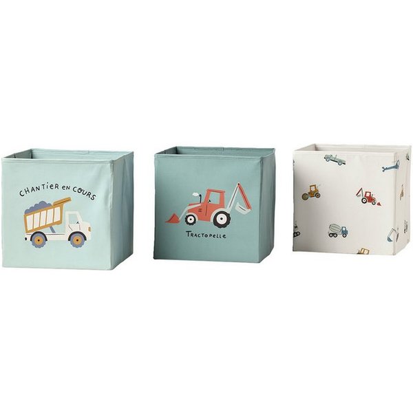 vertbaudet Aufbewahrungsbox, 3er-Pack, 29 x 29 x 29 cm