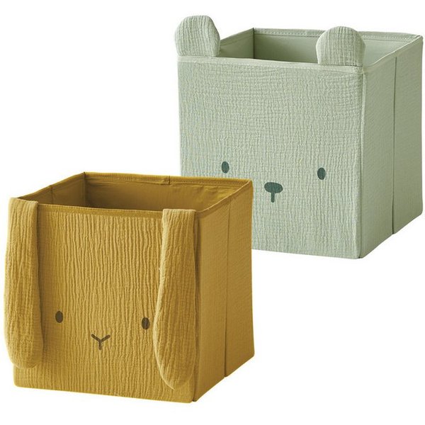 vertbaudet Aufbewahrungsbox 2er-Set Kinderzimmer Aufbewahrungsboxen