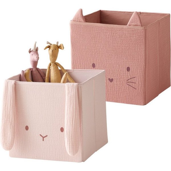 vertbaudet Aufbewahrungsbox 2er-Set Kinderzimmer Aufbewahrungsboxen