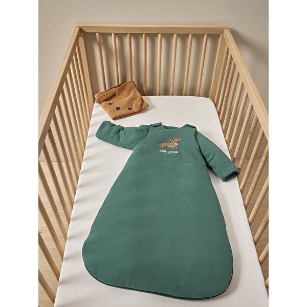 vertbaudet Babyschlafsack Baby Schlafsack DACKEL mit abnehmbaren Ärmeln, Winterschlafsack, 3 TOG