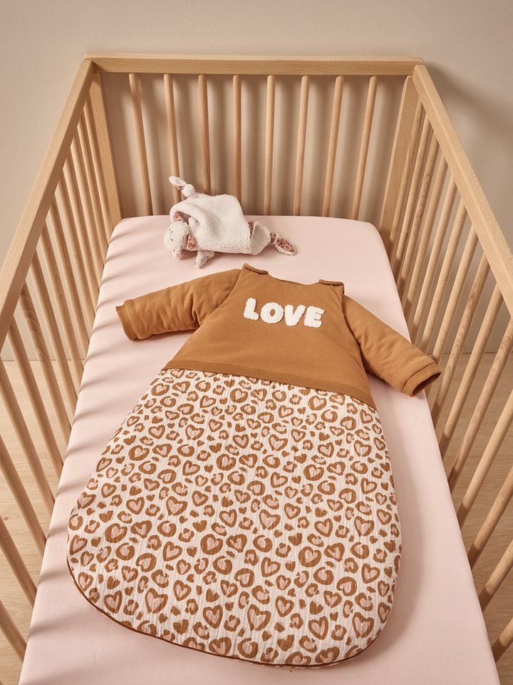vertbaudet Babyschlafsack Baby Schlafsack mit abnehmbaren Ärmeln LOVELY LEO, Winterschlafsack, 3 TOG – Bild 2 von 5