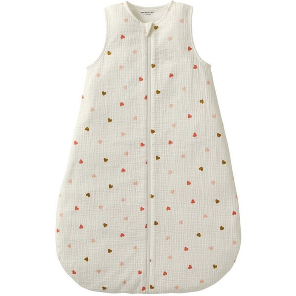 vertbaudet Babyschlafsack Baby Sommerschlafsack KLEINE HERZEN aus Musselin, Sommerschlafsack, 1 TOG