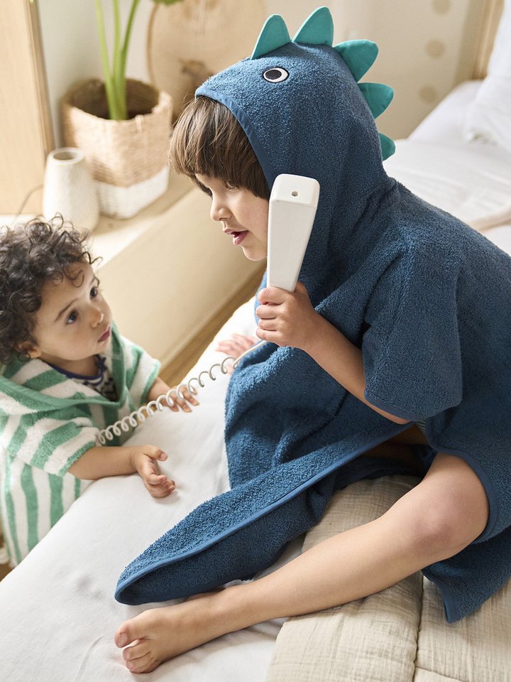 vertbaudet Badeponcho Kinder Bade-Poncho, Dino-Kostüm, Frottee – Bild 3 von 4